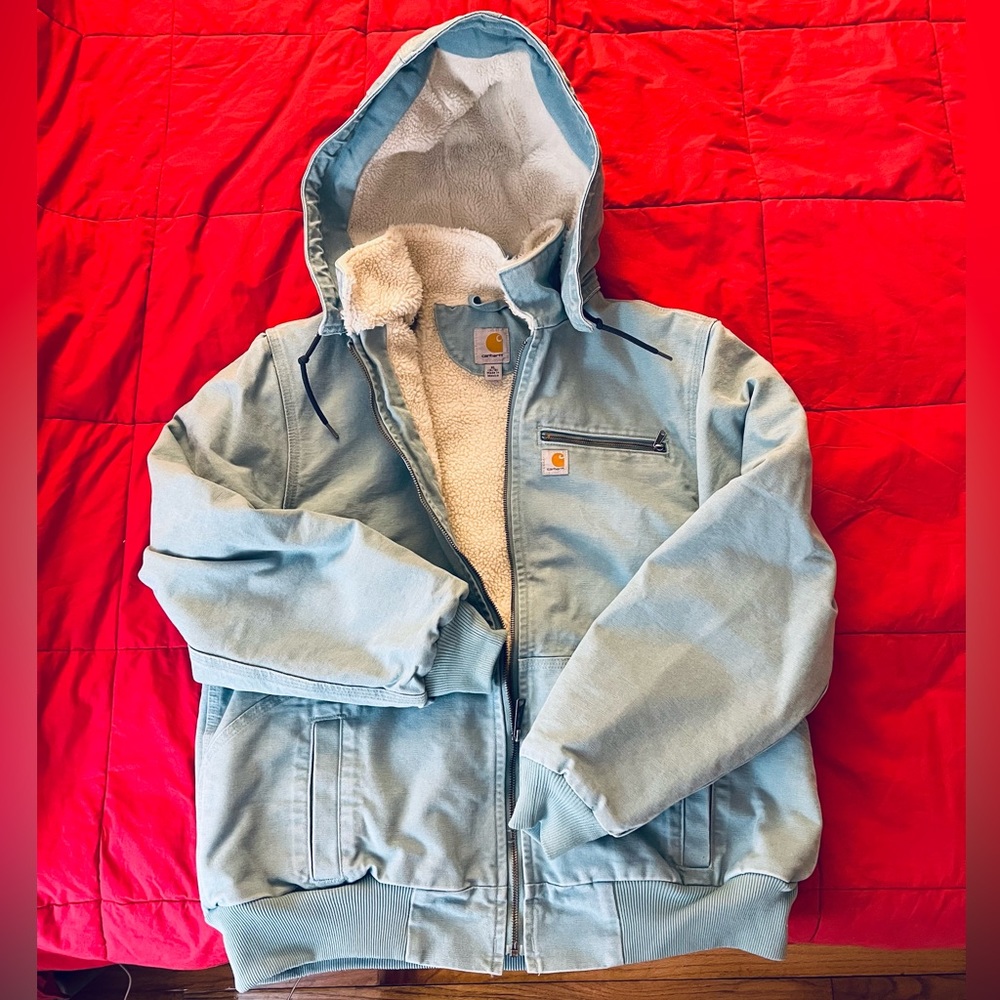Carhartt Light Blue Hooded Jacket